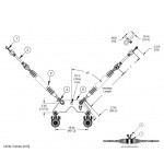 V-String Assembly - Tangent Suspension, Twin-Bundle Conductor, 25K